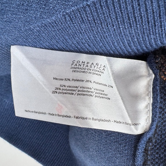 Kung Fu Cat Leopard Sweater Jacquard Knit Relaxed Fit Women's Size L - Picture 8 of 11